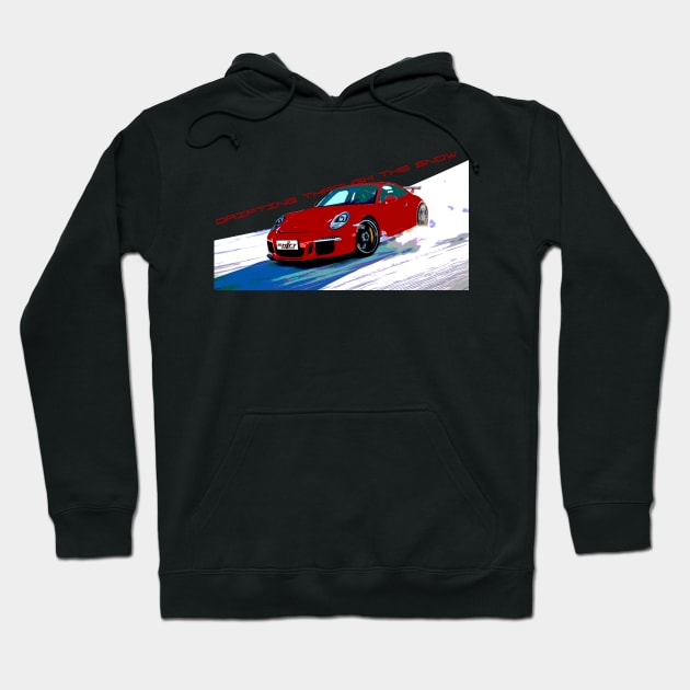 Snow Drifting - 991 911 GT3 RS Inspired Hoodie by ShiftShirts